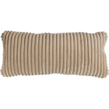 Polštář WOOOD Béžový látkový polštář Bearny 30 x 70 cm