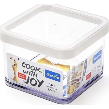 Rotho Loft 500 ml transparentní/bílá