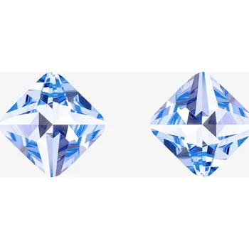 Náušnice Preciosa stříbrné náušnice Optica, český křišťál, modré