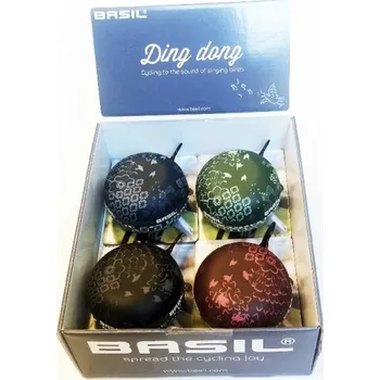 Zvonek na kolo zvonek BASIL BIG BELL Bohéme box mix 4 kusy (zvonek BASIL BIG BELL Bohéme box mix 4 kusy)