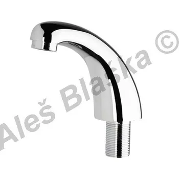 Vodovodní baterie Rubinetteria MCM International - Itálie | MCM 9014 vrchní výtokové ramínko na umyvadlo - časová ,tlačná, tlačítková - CHROM MCM.9014