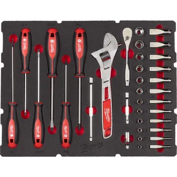 Gola sada Pěnová vložka 1/4´´ s nástrčnými klíči a ráčnou 35ks