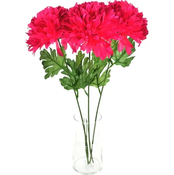 umělá květina Chryzantéma bordó Ø17cm/65 cm - 3 ks