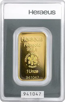 Heraeus Zlatý slitek 31,1 g