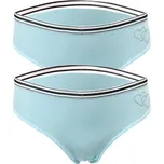 Numberoplus Dámské bavleně kalhotky Cottontang H-3041 ( 2ks v balení ) Barva: Tyrkysová, Velikost: M