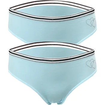 Kalhotky Numberoplus Dámské bavleně kalhotky Cottontang H-3041 ( 2ks v balení ) Barva: Tyrkysová, Velikost: M