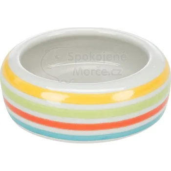 Miska pro psa Trixie Miska keramická pro králíka Zelená pruhovaná 500 ml