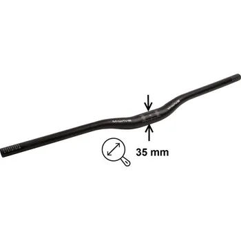 Řídítka řídítka M-Wave A-RISE 780 35mm