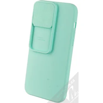 Pouzdro na mobilní telefon 1Mcz CamShield Soft ochranný kryt pro Apple iPhone 13 Pro Max mátově zelená (mint green)