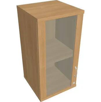 Kancelářský vozík HOBIS kancelářská policová skříň horní - SZ 2 40 02 L H, zámek Huwill, dub + doprava zdarma
