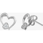 Náušnice, Tender Heart, Srdce, Preciosa, Stříbrné