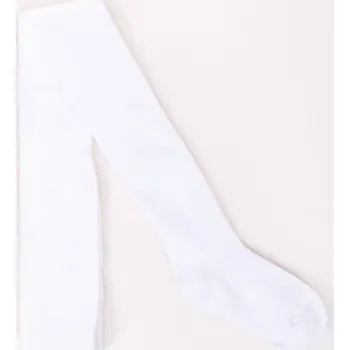 Dívčí oblečení Punčocháčky punčocháče punčošky YO RA02 jednobarevné bílé velikost oblečení - děti: 92/98