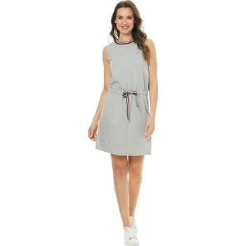 Dámské šaty Tommy Hilfiger dámské šedé šaty Stripe Collar S