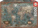 Puzzle Historical World Map Educa 8000 dílků od 11 let