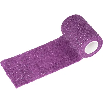 Kosmetika pro psa Elastická bandáž Show Tech 7,5 cm x 4,5 m fialová se třpytkami