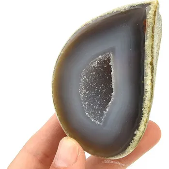 Přírodní kámen Geoda achátu s dutinou 167g