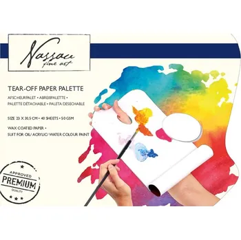 Nassau Malířská papírová paleta 40 ks