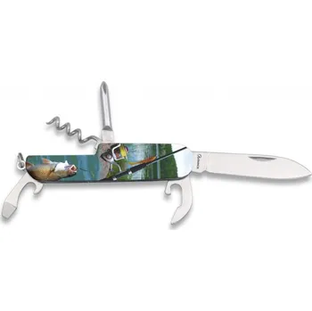 Pracovní nůž Kapesní zavírací nůž multifunkční Rybolov 3D Albainox 11131