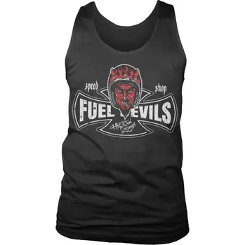 Pánské tílko Pánské tílko Fuel Devils Smiling Devil Speed Shop Tank Top - velikost L