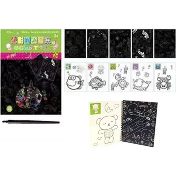 omalovánky Impap Obrázky škrabací + omalovánky 14x18 cm 10l - 015 moře - 5 POSLEDNÍ KUSY -