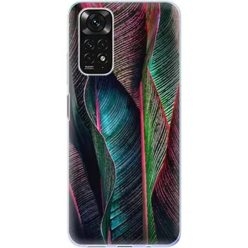 Telefonní příslušenství Odolné silikonové pouzdro iSaprio - Black Leaves - Xiaomi Redmi Note 11 / Note 11S