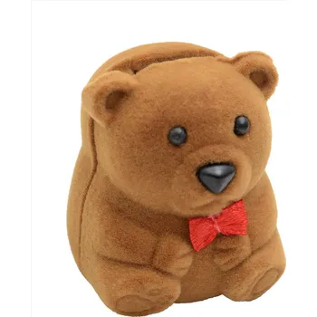 Dárková krabička Dárková krabička na dětské šperky - hnědý medvídek