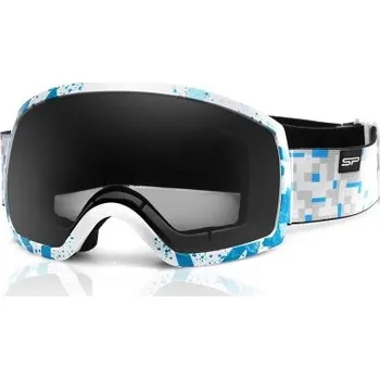 Spokey RADIUM lyžařské brýle bílo-modré
