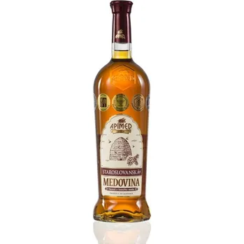 Medovina Apimed - Staroslovanská medovina - tmavá z lesního medu (karton 6x 0,75l) 13,5%