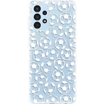 Pouzdro na mobilní telefon Odolné silikonové pouzdro iSaprio - Football pattern - white - Samsung Galaxy A13