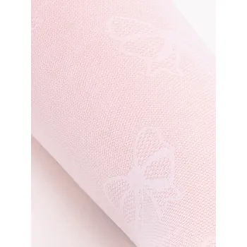 YO Silonky punčocháče punčochy RA12 vz.4 bílé ažurové s jemným vzorem mašliček 30 DEN velikost oblečení - děti: 152/158