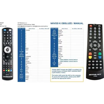 Dálkový ovladač General SMART MX FLAT HD - dálkový ovladač