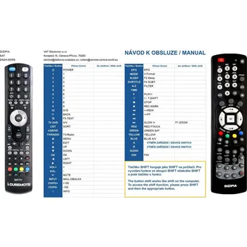 Dálkový ovladač General DiZiPiA DS4H-35IRS - dálkový ovladač