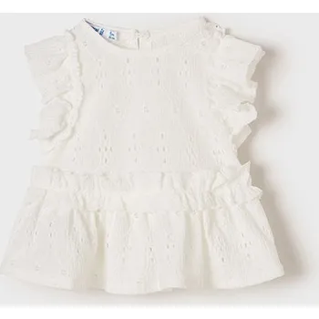 Dámská halenka Dívčí lněná halenka Mayoral 1188 - smetanová Rozměr: 98