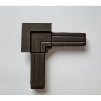 Síť proti hmyzu Kasko Plastový roh pro profil ISSO OV 25 x 10 mm s límcem 1121/TM Barva: Tmavě hnědá RAL 8017