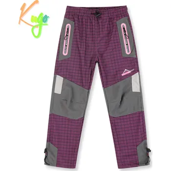 Dívčí kalhoty Dívčí outdoorové kalhoty - KUGO G9781, fialovorůžová Barva: Růžová, Velikost: 98