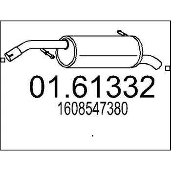 Tlumič výfuku Zadní tlumič výfuku MTS 01.61332