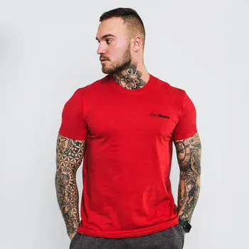 Pánské tričko GymBeam Tričko Basic Cherry Red M
