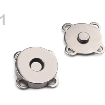 Magnetické zapínání 18mm černý nikl 730018