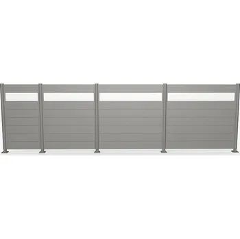 Stínicí technika Biohort Zástěna na ochranu soukromí akryl 180 cm (šedá křemen metalíza) - různé délky délka 180 cm