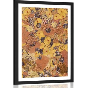 Plakát Dovido Plakát s paspartou abstrakce inspirovaná G. Klimtem