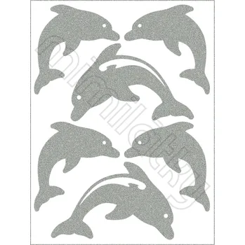 Reflexní nažehlovací obrázky delfíni