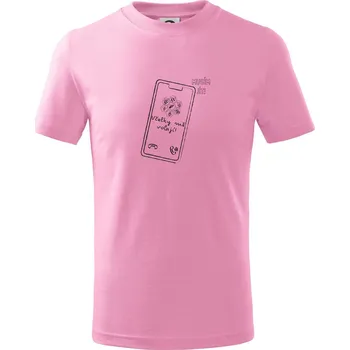 Vcelky mě volají - musím jít - Tričko dětské bavlněné - 104-110cm / 3-4 roky ( Růžová )