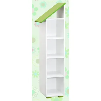 Dětská skříň Vanmar regál policový Domek 4P levý z dřevotřísky Baby Best vanma