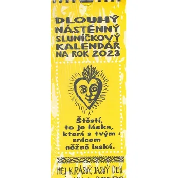 Kalendář Nakladatelství jednoho autora Honza Volf Dlouhý nástěnný Sluníčkový kalendář 2023