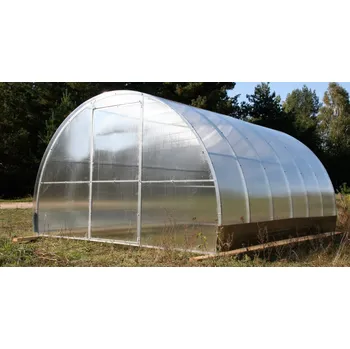 Skleník Lanit Plast Volha 3,3 x 4 m PC 6 mm stříbrný