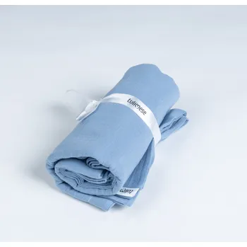 Dětská deka Tulimese Mušelínová deka modrá VÝBĚR ROZMĚRU DEKY: ROZMĚR 90X90 CM