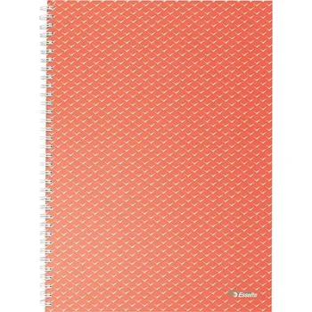 Zápisník ESSELTE Colour Breeze A4, 80 listů, linkovaný, korálový