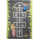 VOPI Skákací panák s dětmi šedý/zelený…