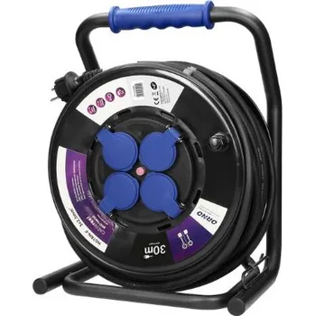 Prodlužovací kabel Profesionální prodlužovací kabel ORNO OR-AE-13157/30M 30m, IP44, 4 zásuvky 2P + Z 2KZAE1315730M