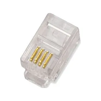 Náhradní díl pro mobilní telefon 10-pack,Datacom, RJ10, CAT3, UTP, 4p4c, nestíněný, skládaný, na licnu (lanko)